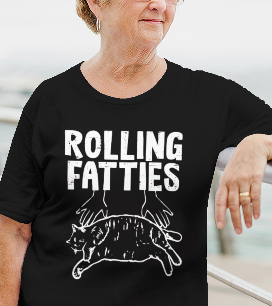 Rolling Fatties Cat Meme T-Shirt