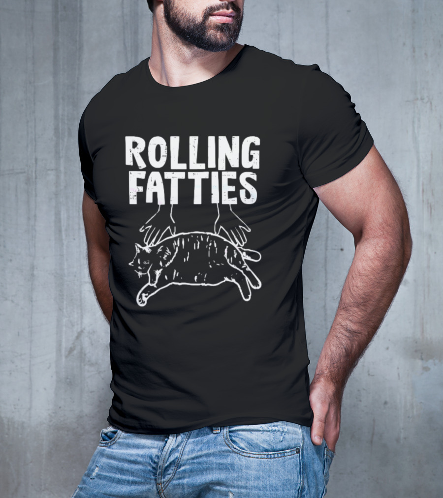 Rolling Fatties Cat Meme T-Shirt