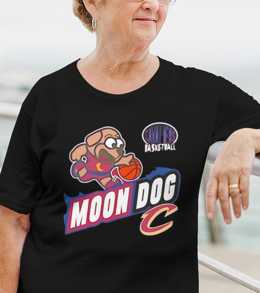 Cavaliers Basketball Moon Dog C T-Shirt