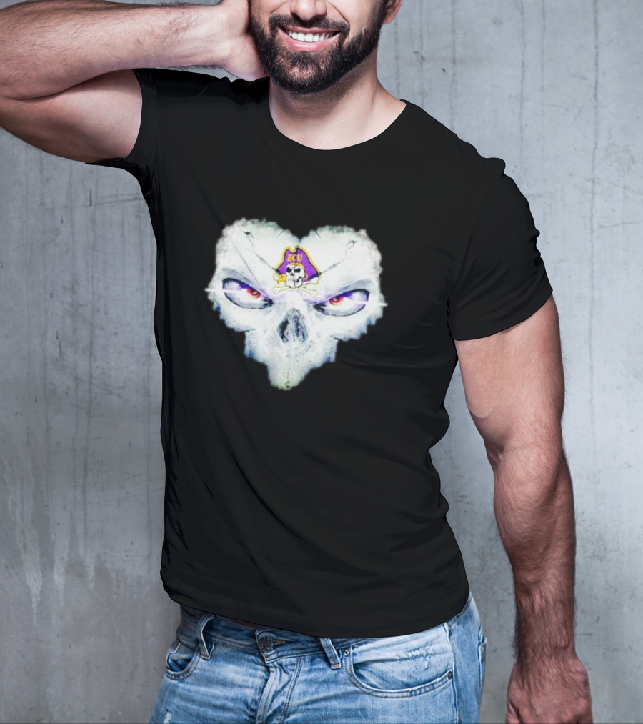 East Carolina Pirates ECU Skull Fantasy T-Shirt