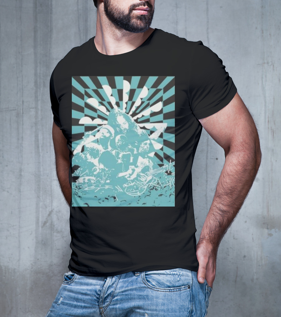 The War On Drugs Optical Collage Sunburst Band Montage T-Shirt