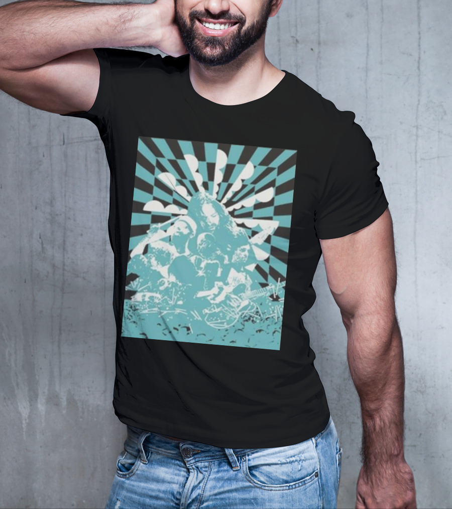 The War On Drugs Optical Collage Sunburst Band Montage T-Shirt