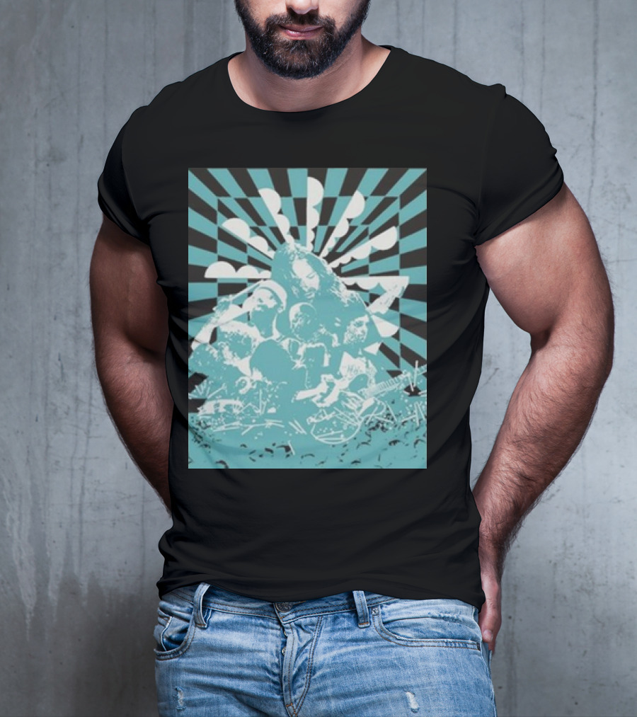 The War On Drugs Optical Collage Sunburst Band Montage T-Shirt