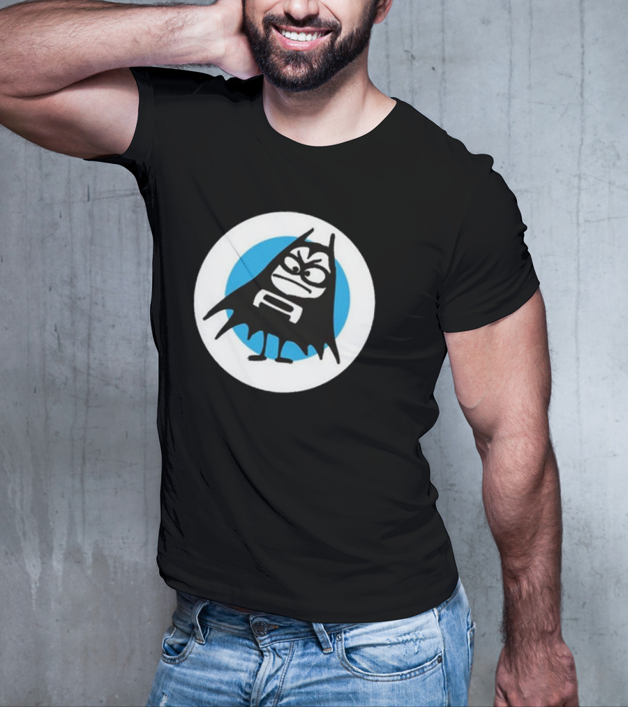The Aquabats Lil Bat Classic Icon With Cartoon Bat And Mask In Circle T-Shirt