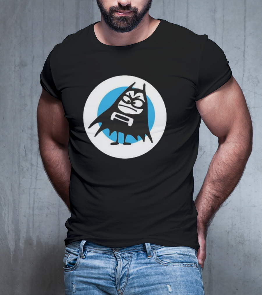 The Aquabats Lil Bat Classic Icon With Cartoon Bat And Mask In Circle T-Shirt