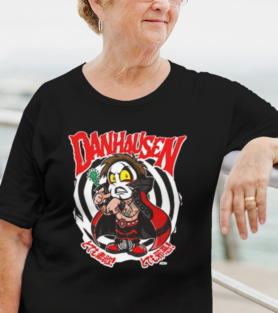 Danhausen Spiral Curse Character With Tattoo And Cape T-Shirt