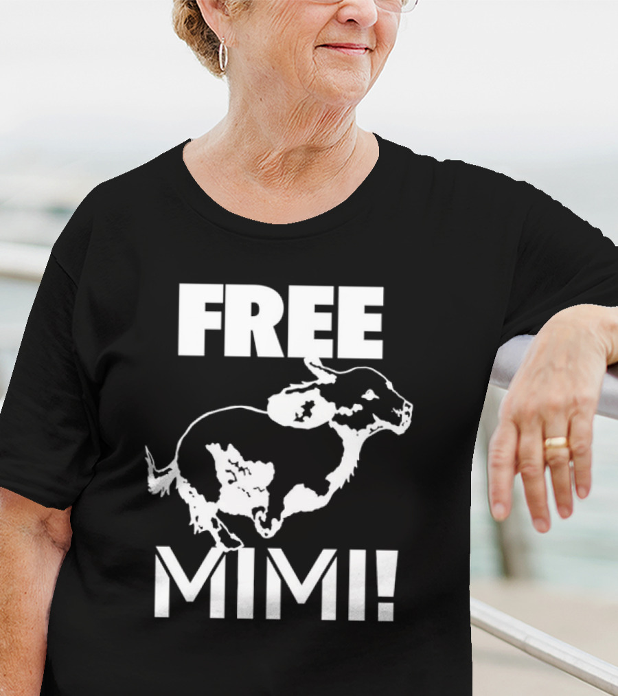 Free Mimi Running Cow T-Shirt