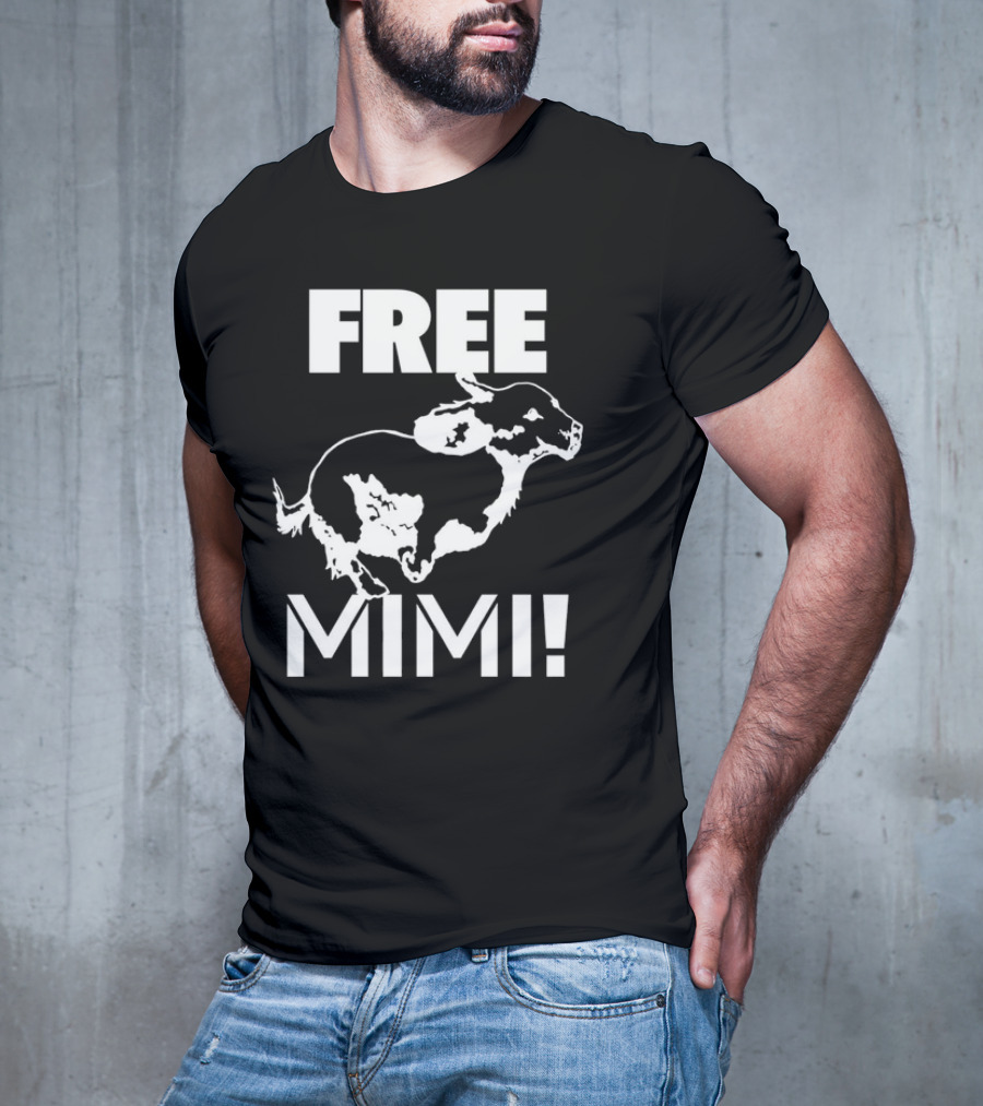 Free Mimi Running Cow T-Shirt