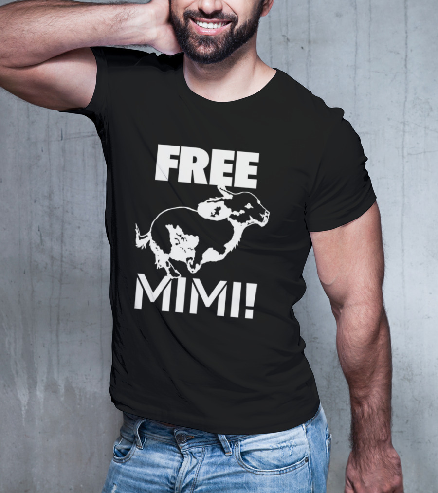 Free Mimi Running Cow T-Shirt
