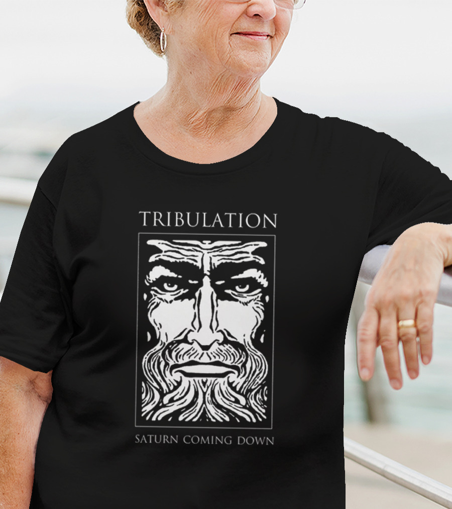 Tribulation Saturn Coming Down Mystical Face T-Shirt
