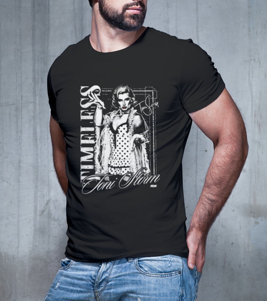 Toni Storm Timeless Glamour NEW Vintage Polka Dot T-Shirt