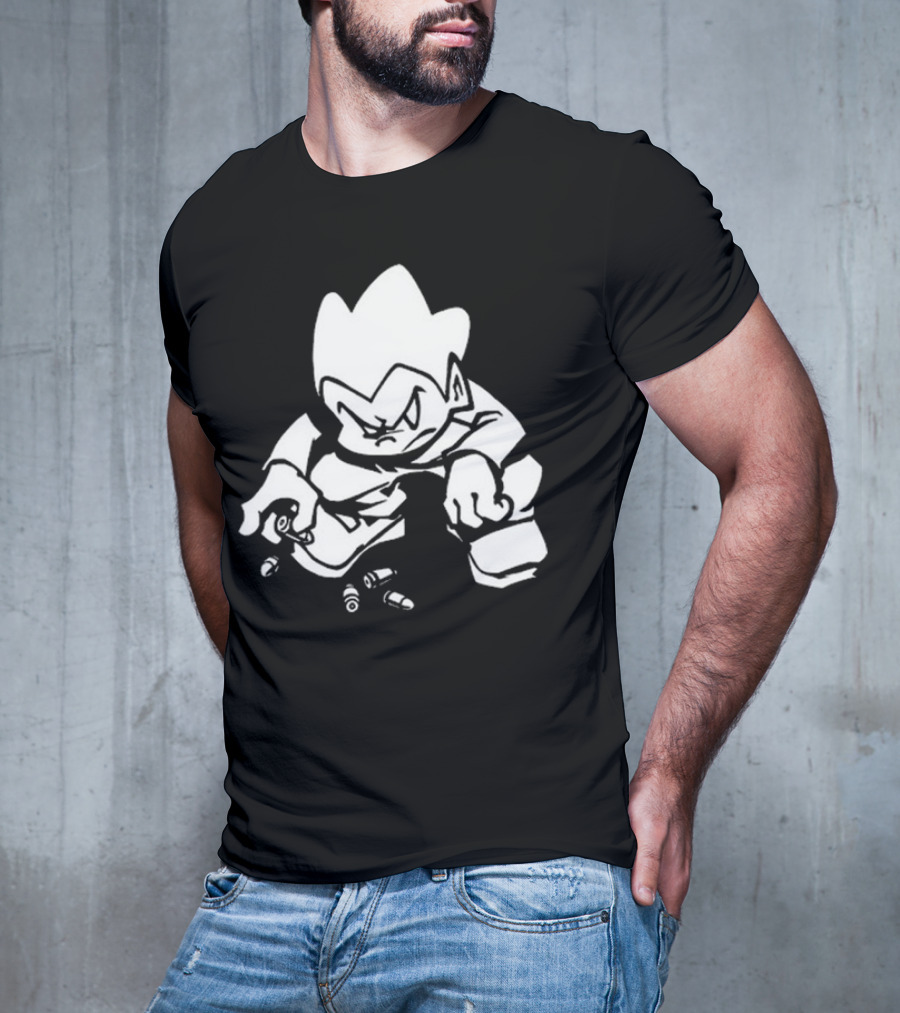 Needlejuice Records FNF Lowkey Pico Character With Bullets T-Shirt