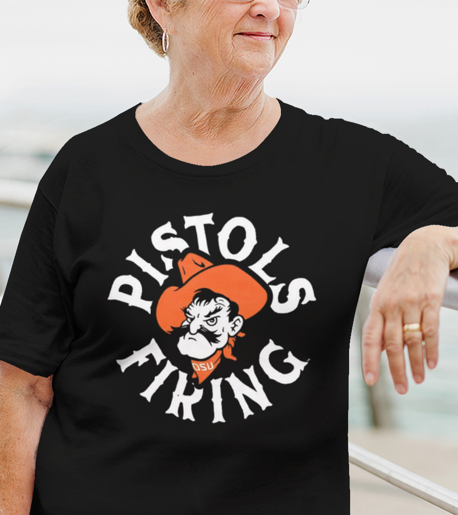 Oklahoma State Cowboys Pistols Firing OSU Vintage T-Shirt