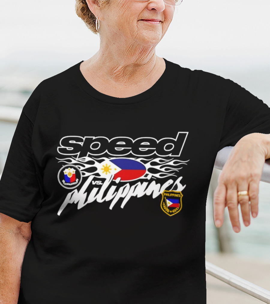 Speed Vs. Philippines Flag Emblems T-Shirt