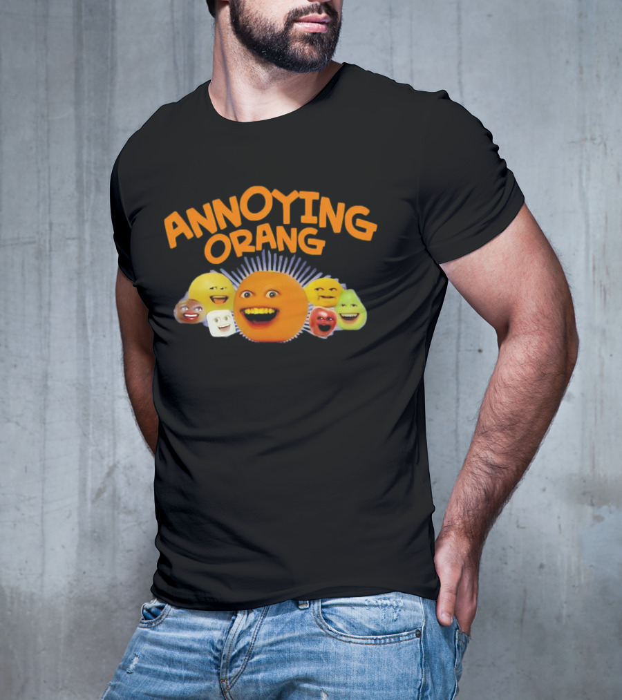 Annoying Orange Characters Faces Smile T-Shirt