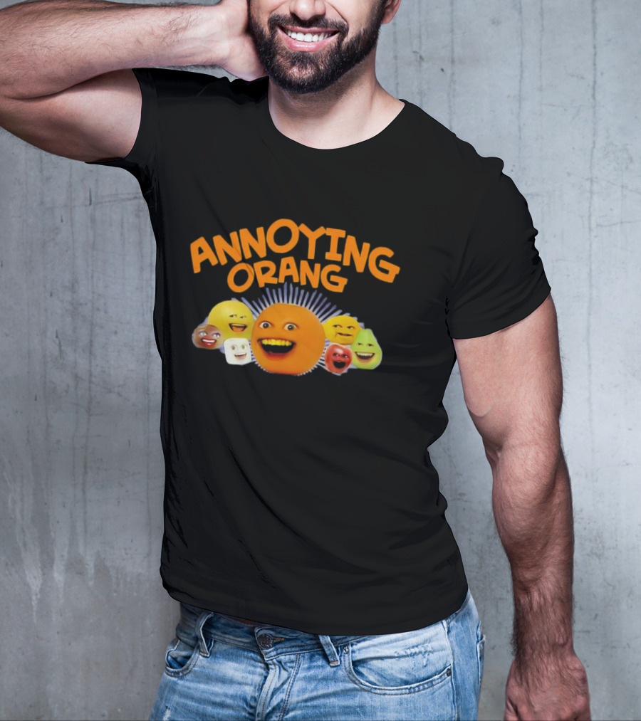 Annoying Orange Characters Faces Smile T-Shirt