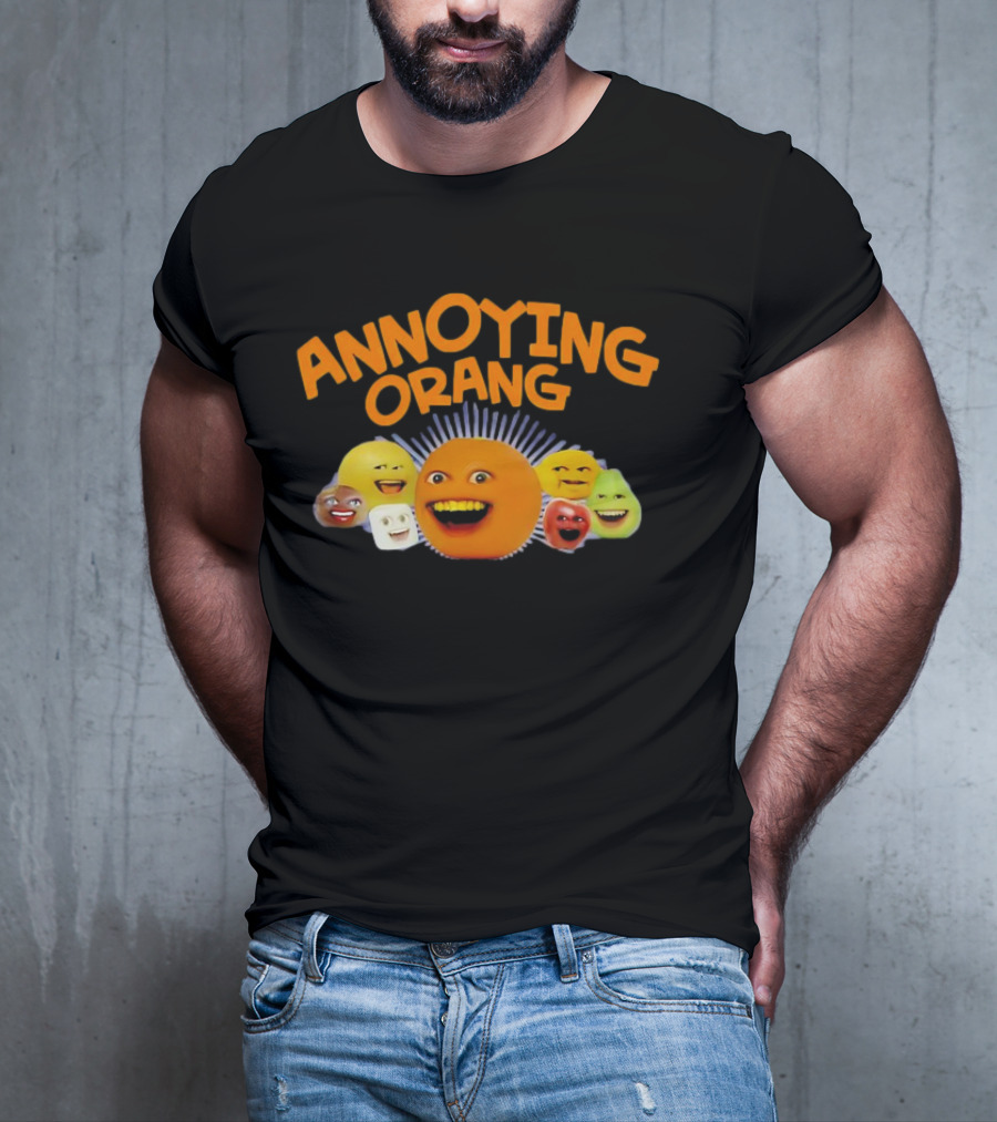 Annoying Orange Characters Faces Smile T-Shirt