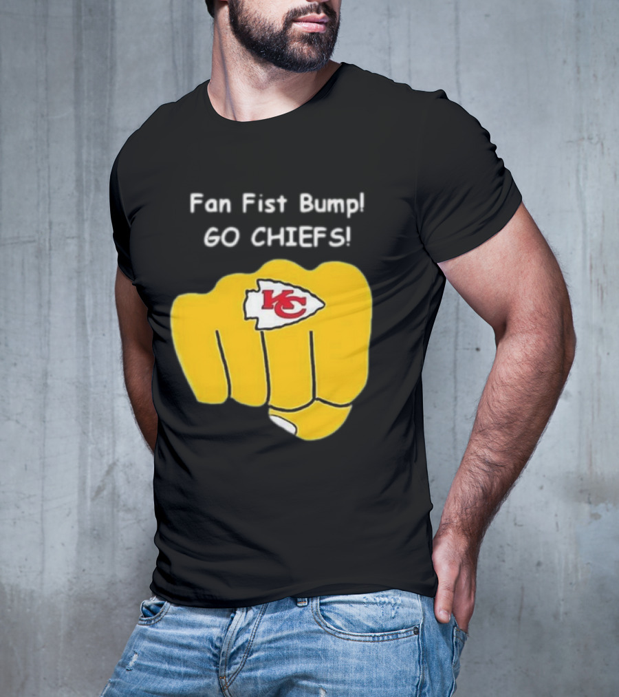 Fan Fist Bump Go Chiefs KC T-Shirt