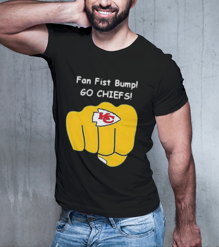 Fan Fist Bump Go Chiefs KC T-Shirt