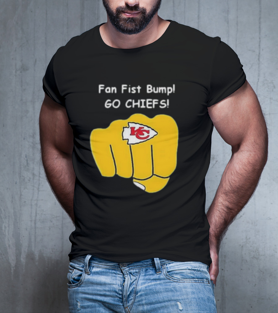 Fan Fist Bump Go Chiefs KC T-Shirt