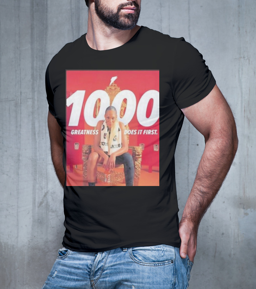 1000 Greatness Does It First A’ja Wilson Iconic Chair Sports Empowerment T-Shirt