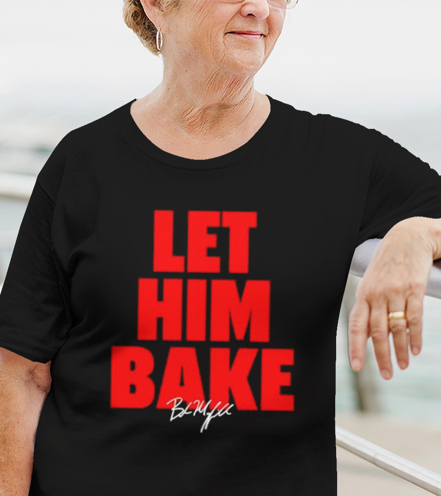 Baker Mayfield Let Him Bake Tampa Bay Signature NFLPA T-Shirt