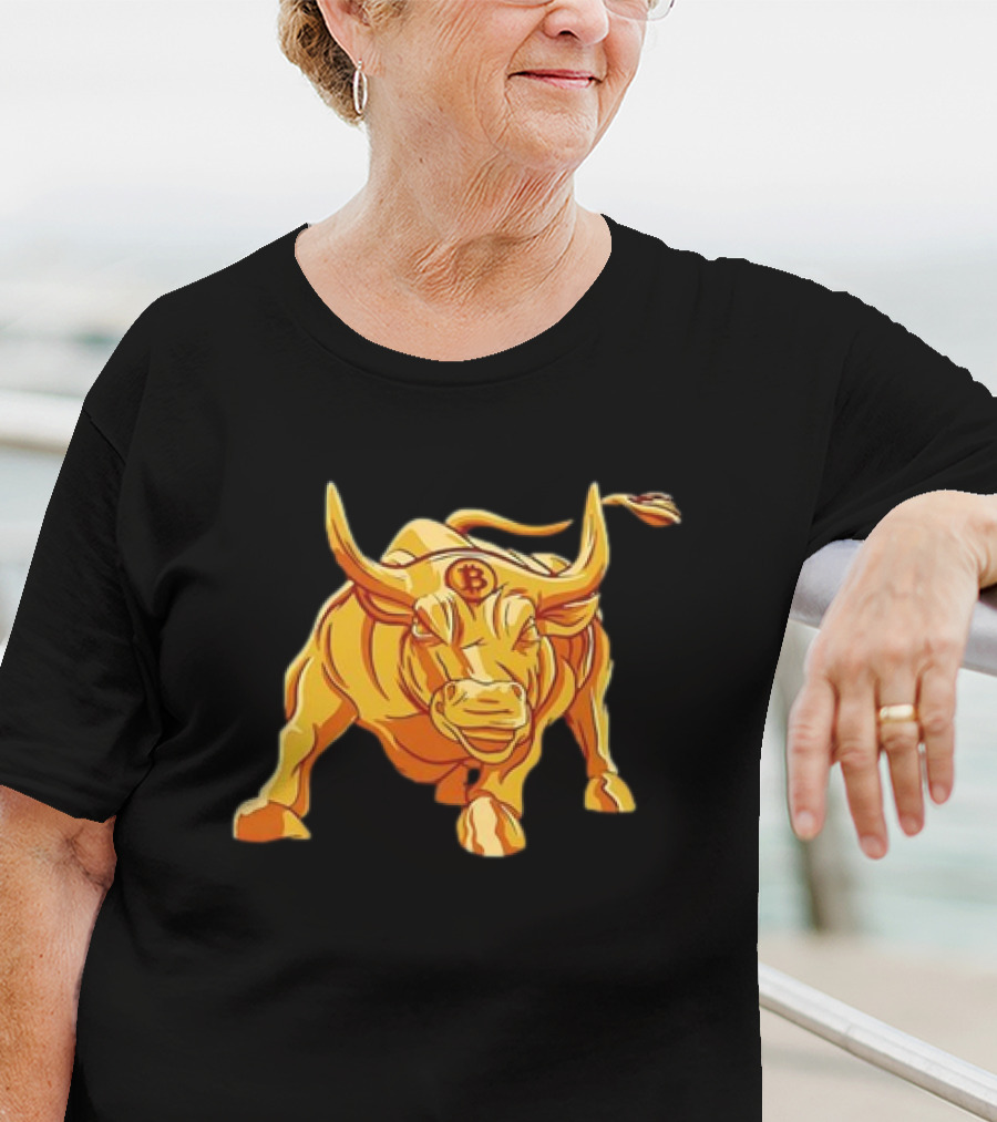 Bitcoin Crypto Bull Golden Btc T-Shirt