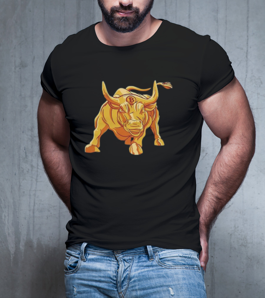 Bitcoin Crypto Bull Golden Btc T-Shirt