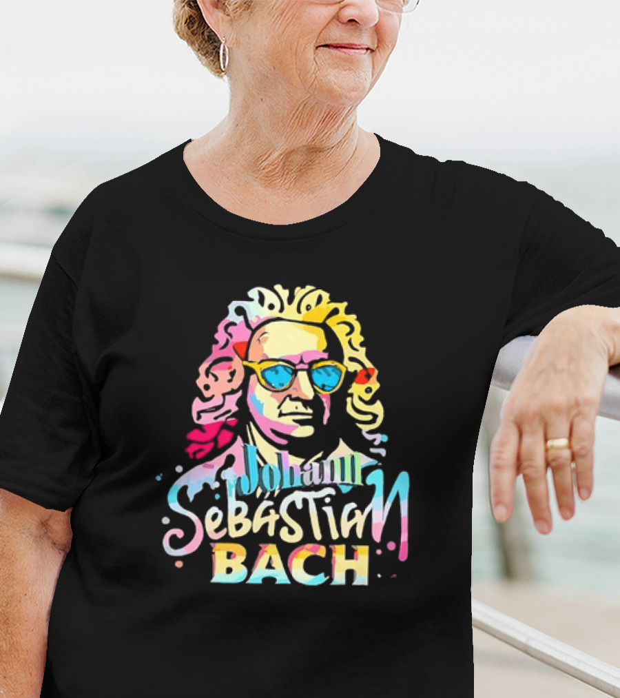 Johann Sebastian Bach Colorful Sunglasses T-Shirt