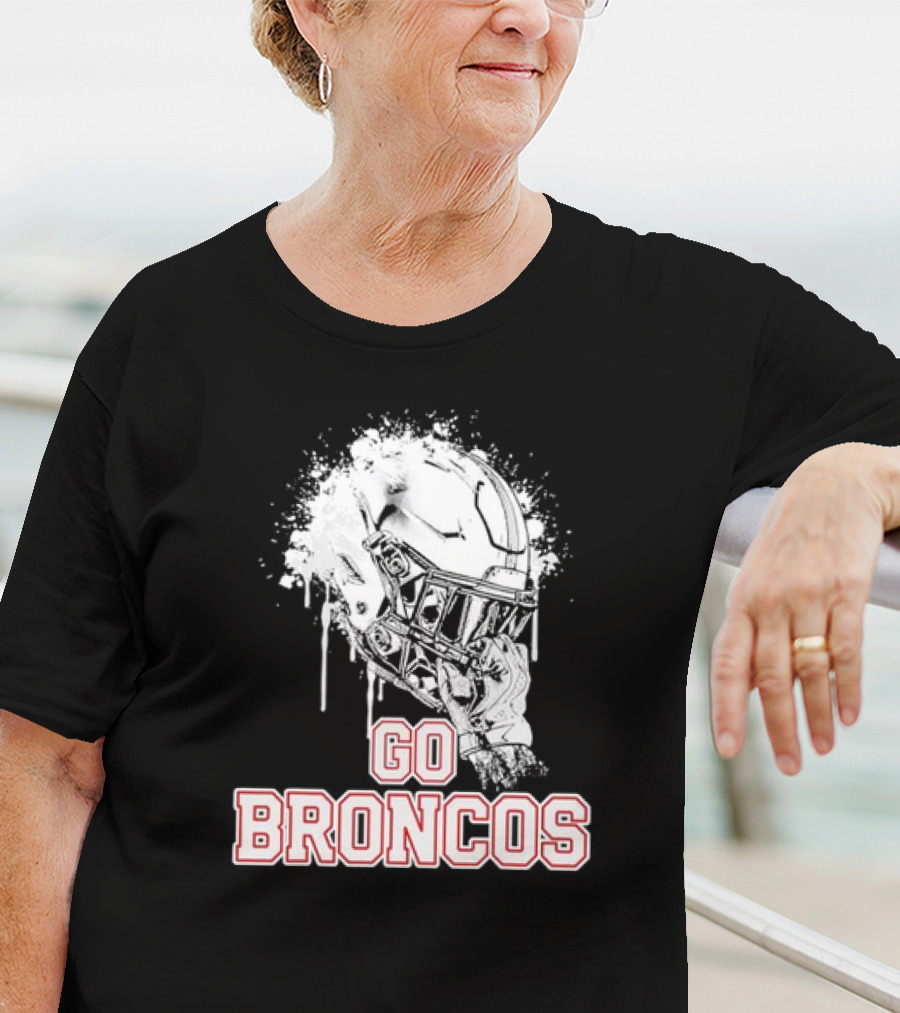 Go Broncos Palm Beach Central Rising Helmet T-Shirt