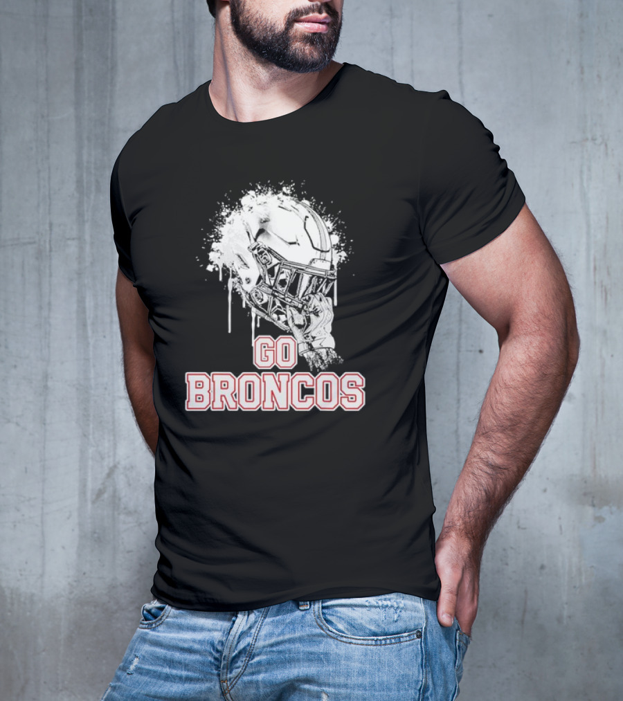 Go Broncos Palm Beach Central Rising Helmet T-Shirt