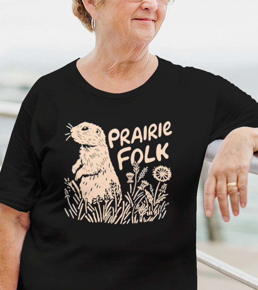 Prairie Folk Prairie Dog And Wildflowers September 24 T-Shirt
