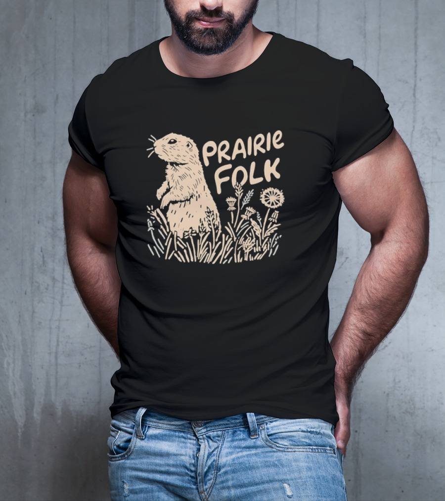 Prairie Folk Prairie Dog And Wildflowers September 24 T-Shirt