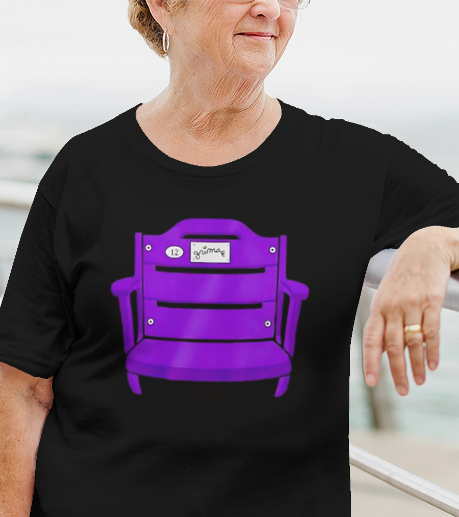 Athlete Logos Purple Stadium Chair Grimey 12 T-Shirt