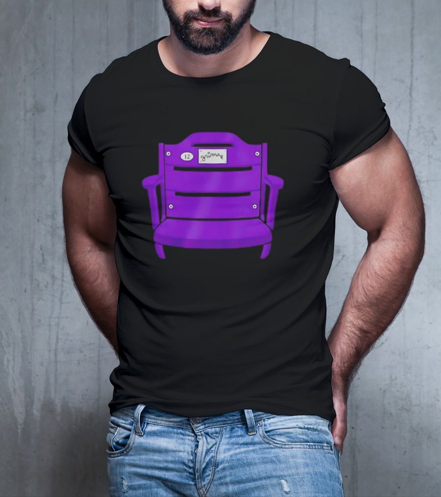 Athlete Logos Purple Stadium Chair Grimey 12 T-Shirt