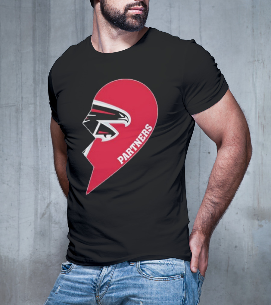 Atlanta Falcons Half Heart Partners T-Shirt
