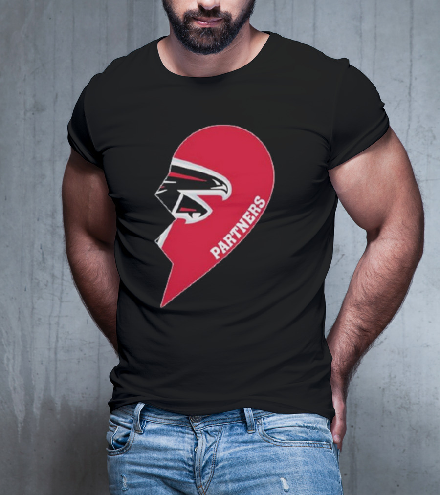 Atlanta Falcons Half Heart Partners T-Shirt
