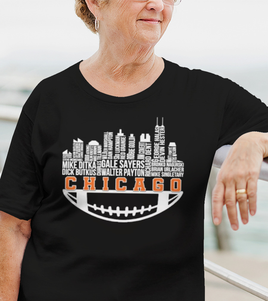 Chicago Football City Legends Skyline T-Shirt