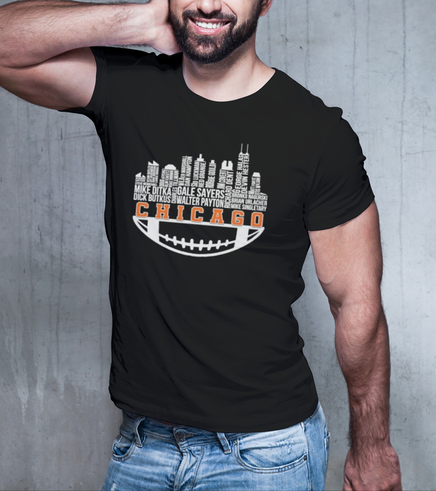 Chicago Football City Legends Skyline T-Shirt