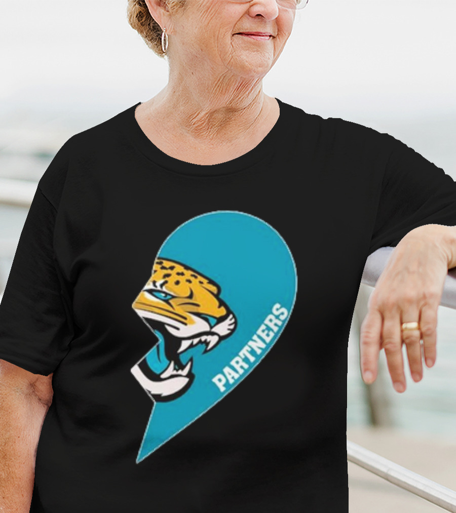 Jacksonville Jaguars Partners Half Heart T-Shirt