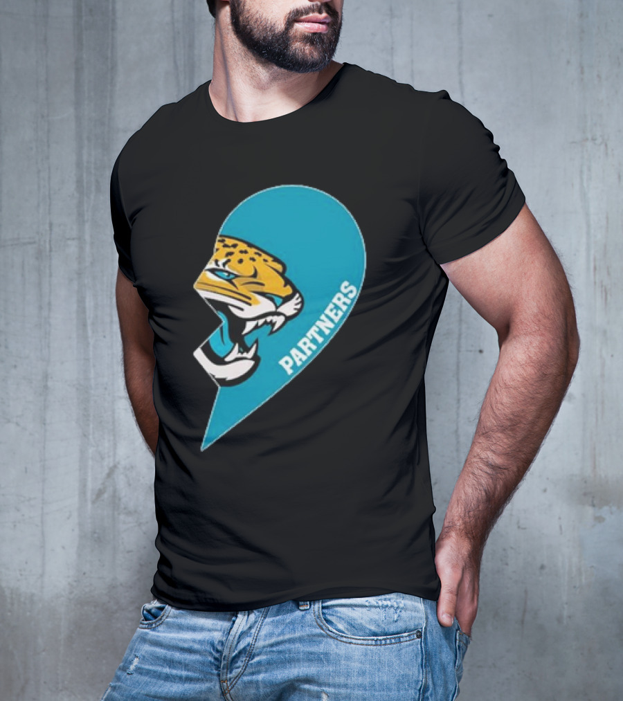 Jacksonville Jaguars Partners Half Heart T-Shirt