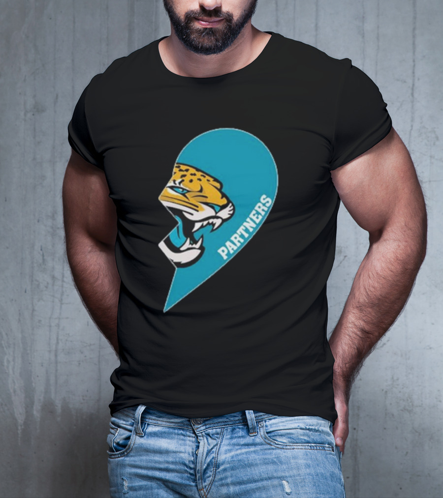 Jacksonville Jaguars Partners Half Heart T-Shirt