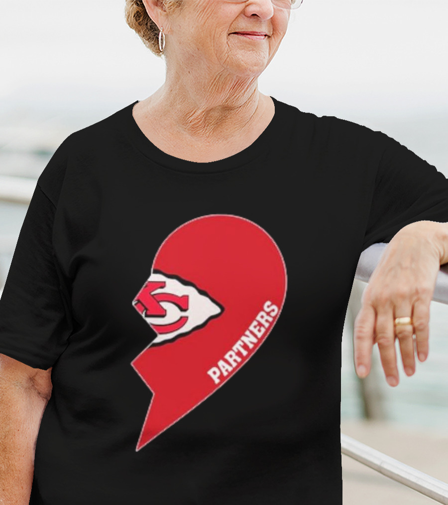 Kansas City Chiefs Partners Half Heart T-Shirt