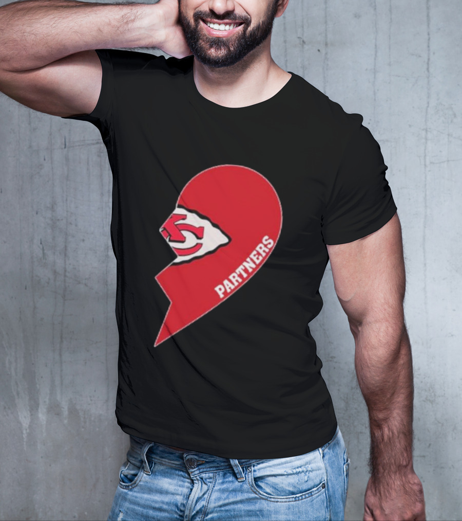 Kansas City Chiefs Partners Half Heart T-Shirt