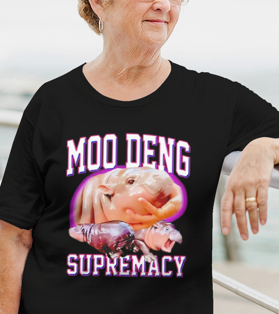 Moo Deng Supremacy Hippo Trio T-Shirt