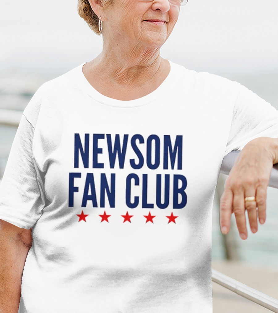 Newsom Fan Club Five Red Stars T-Shirt
