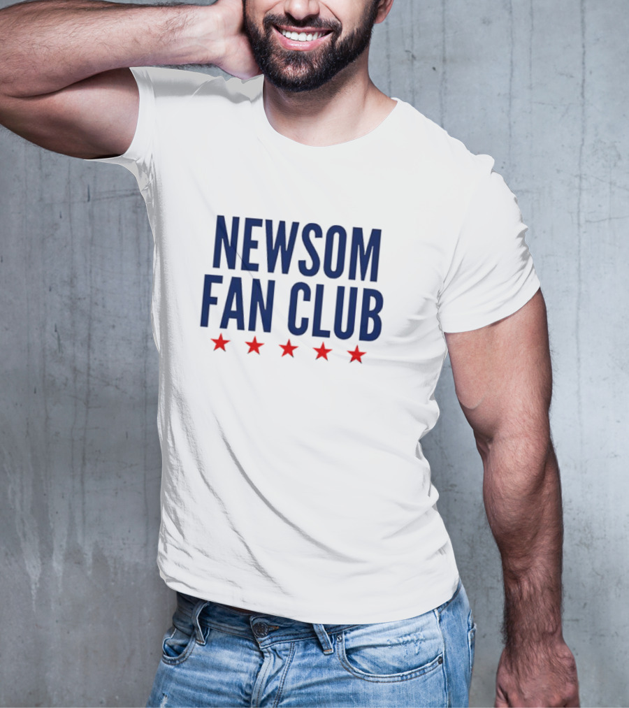 Newsom Fan Club Five Red Stars T-Shirt