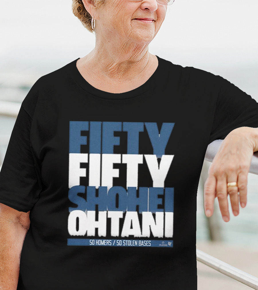 Fifty Fifty Shohei Ohtani 50 Homers 50 Stolen Bases T-Shirt