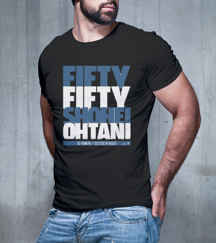 Fifty Fifty Shohei Ohtani 50 Homers 50 Stolen Bases T-Shirt