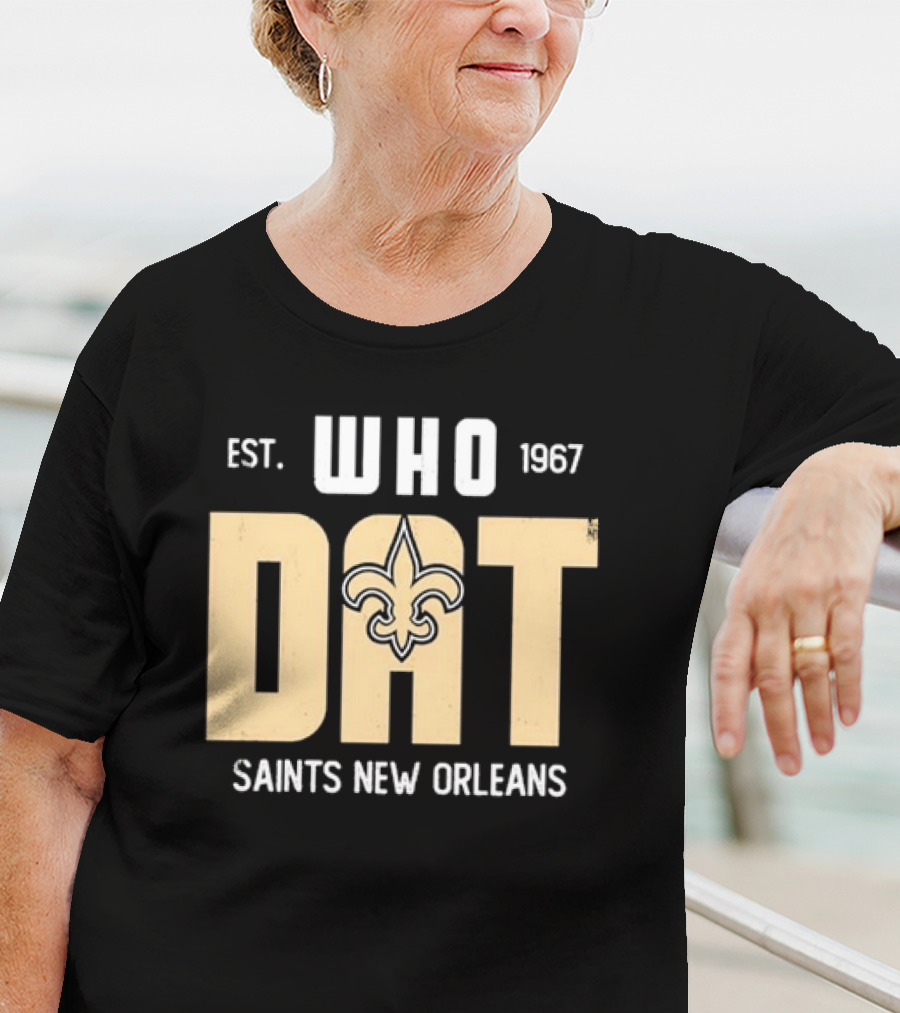 New Orleans Saints Who Dat Est 1967 Fleur-de-Lis T-Shirt